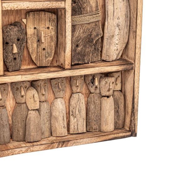 Sumba Tribe Wooden Wall Art | 60x80cm